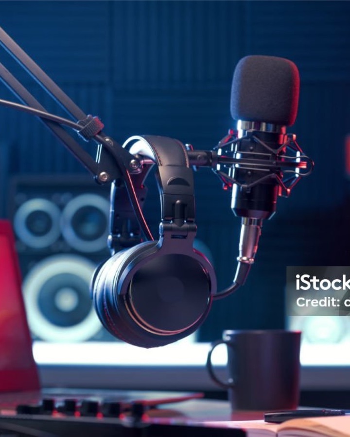 Podcast recording studio